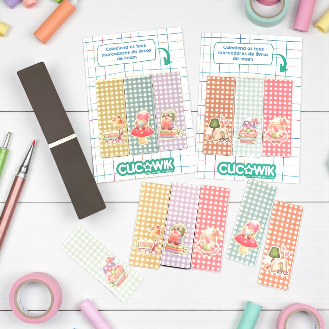 MARCADORES LIVROS MAGNÉTICOS