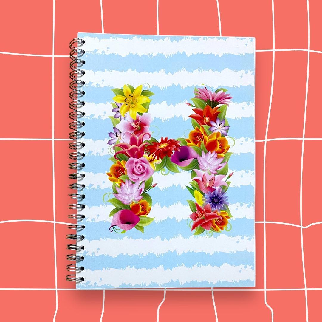 CADERNOS LETRAS FLORES - Cucawik