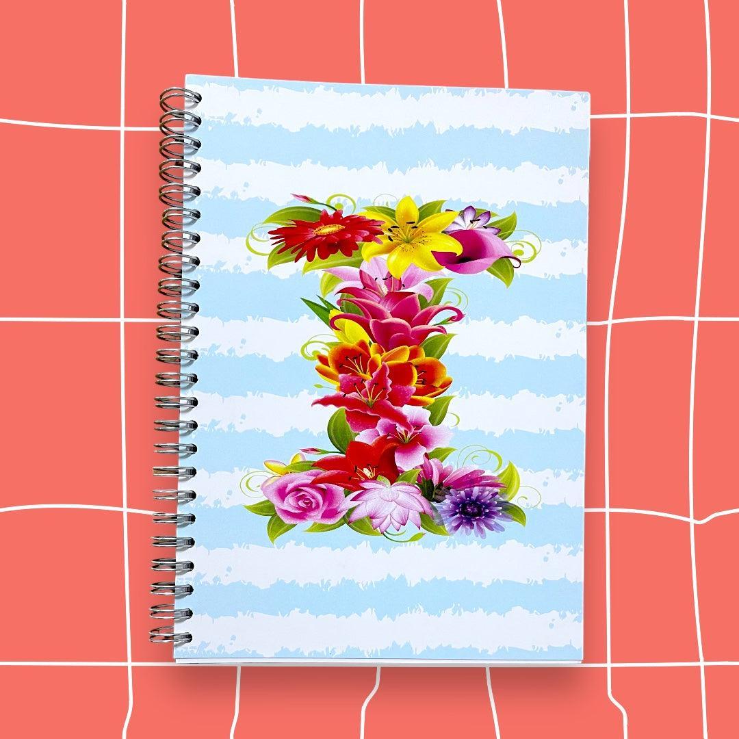 CADERNOS LETRAS FLORES - Cucawik