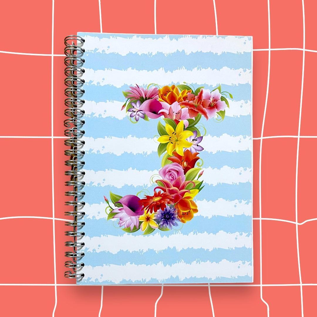 CADERNOS LETRAS FLORES - Cucawik