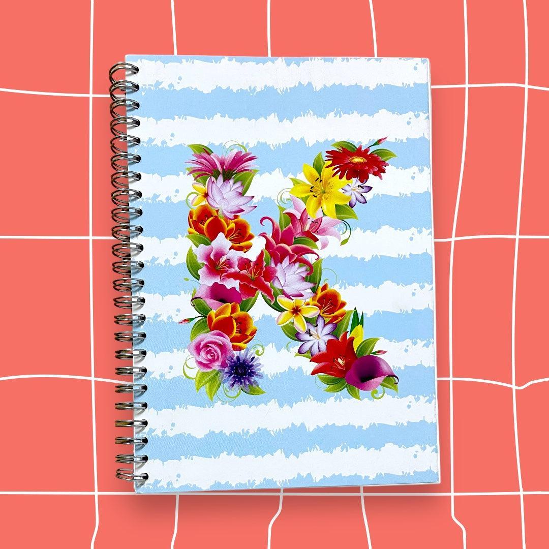 CADERNOS LETRAS FLORES - Cucawik