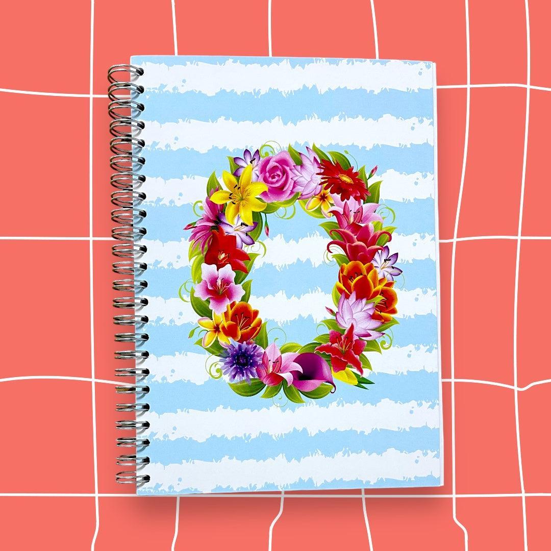 CADERNOS LETRAS FLORES - Cucawik