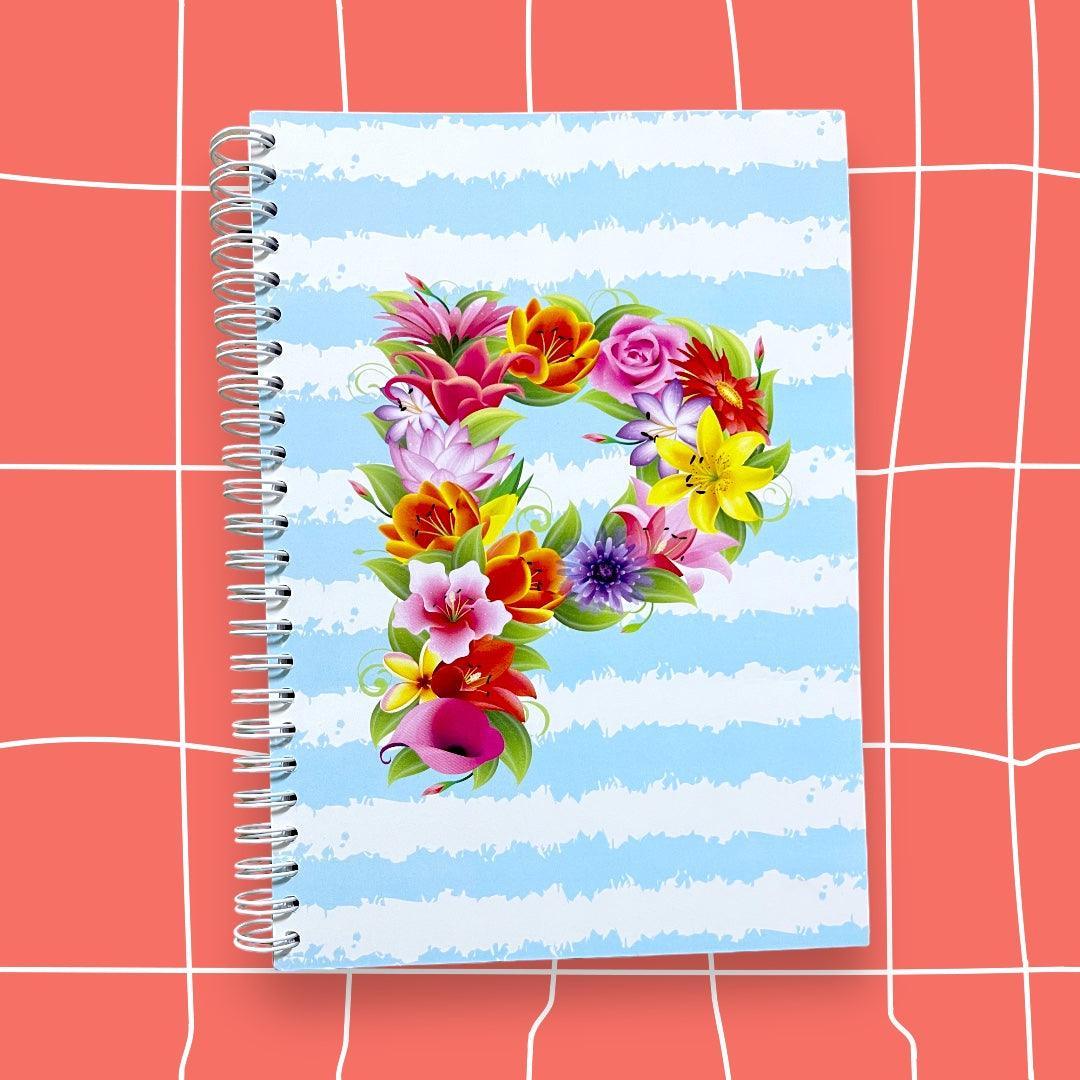 CADERNOS LETRAS FLORES - Cucawik