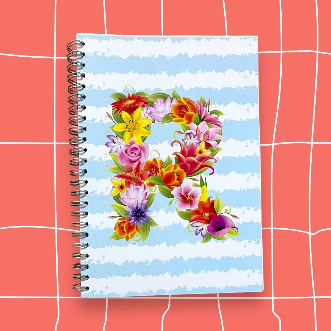 CADERNOS LETRAS FLORES - Cucawik