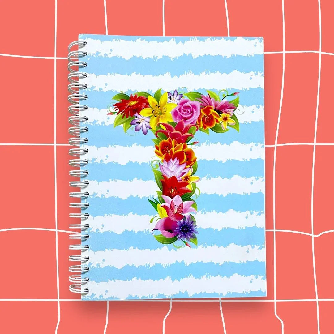 CADERNOS LETRAS FLORES - Cucawik
