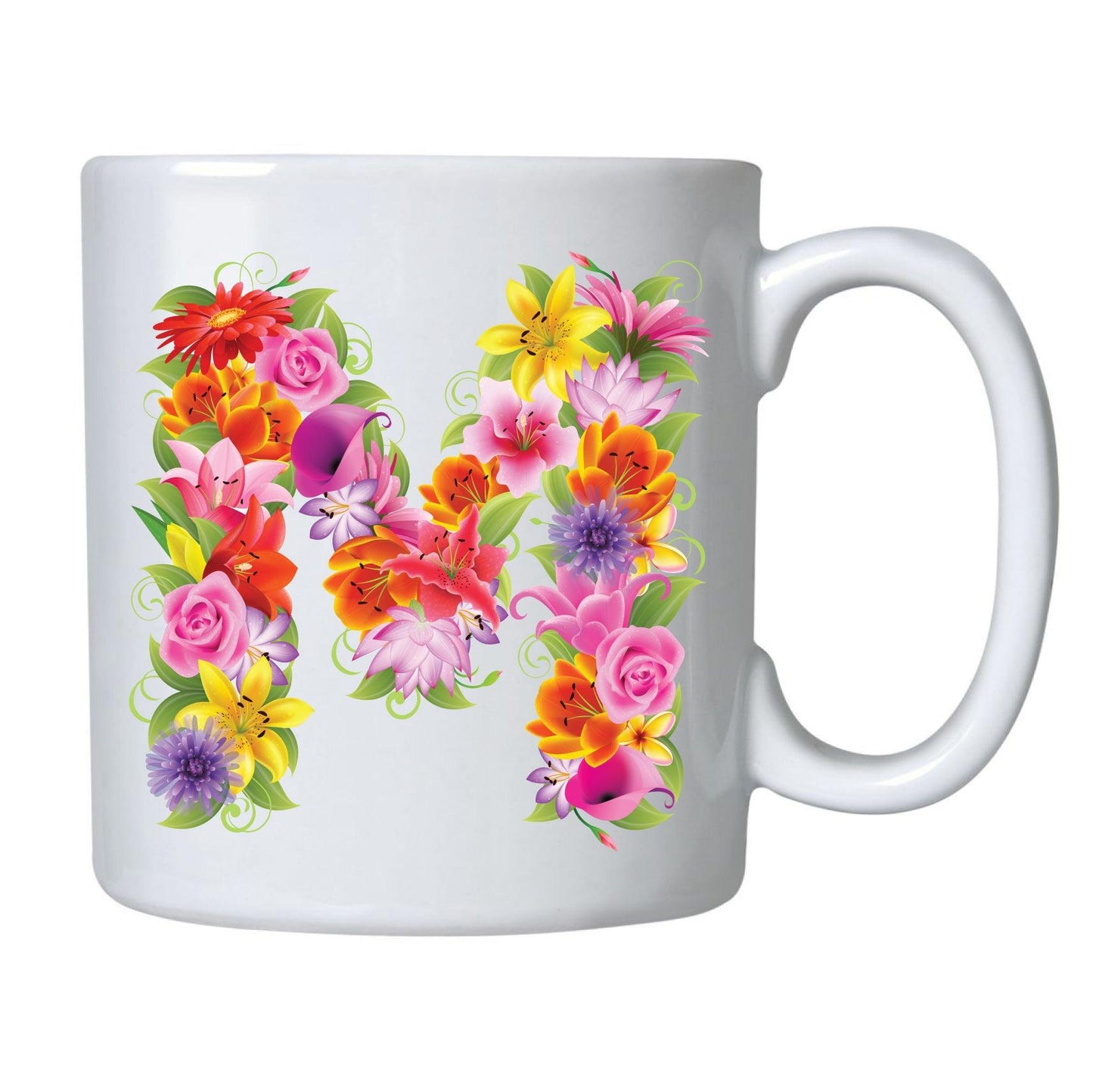 CANECAS LETRAS FLORES - Cucawik