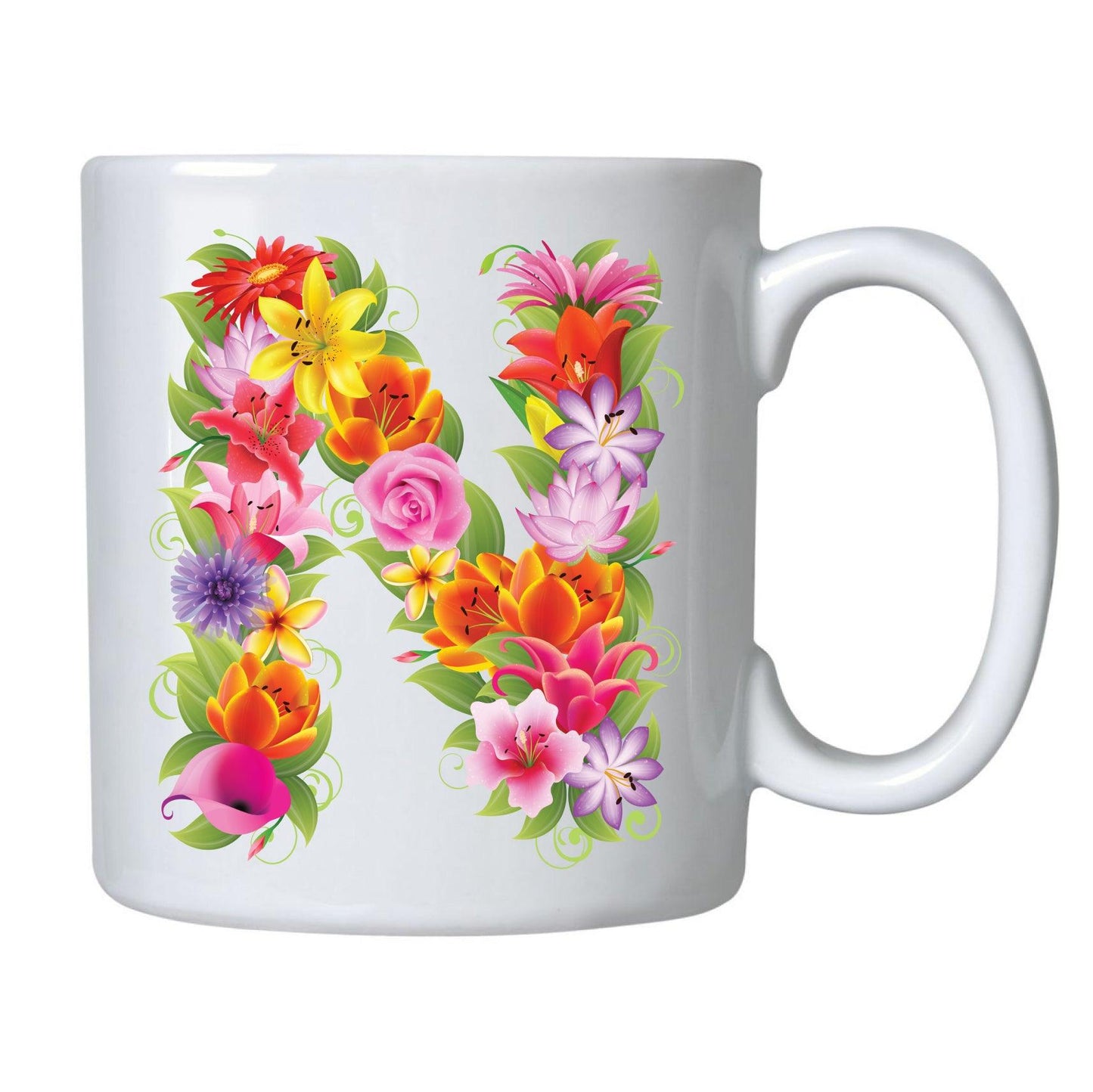 CANECAS LETRAS FLORES - Cucawik