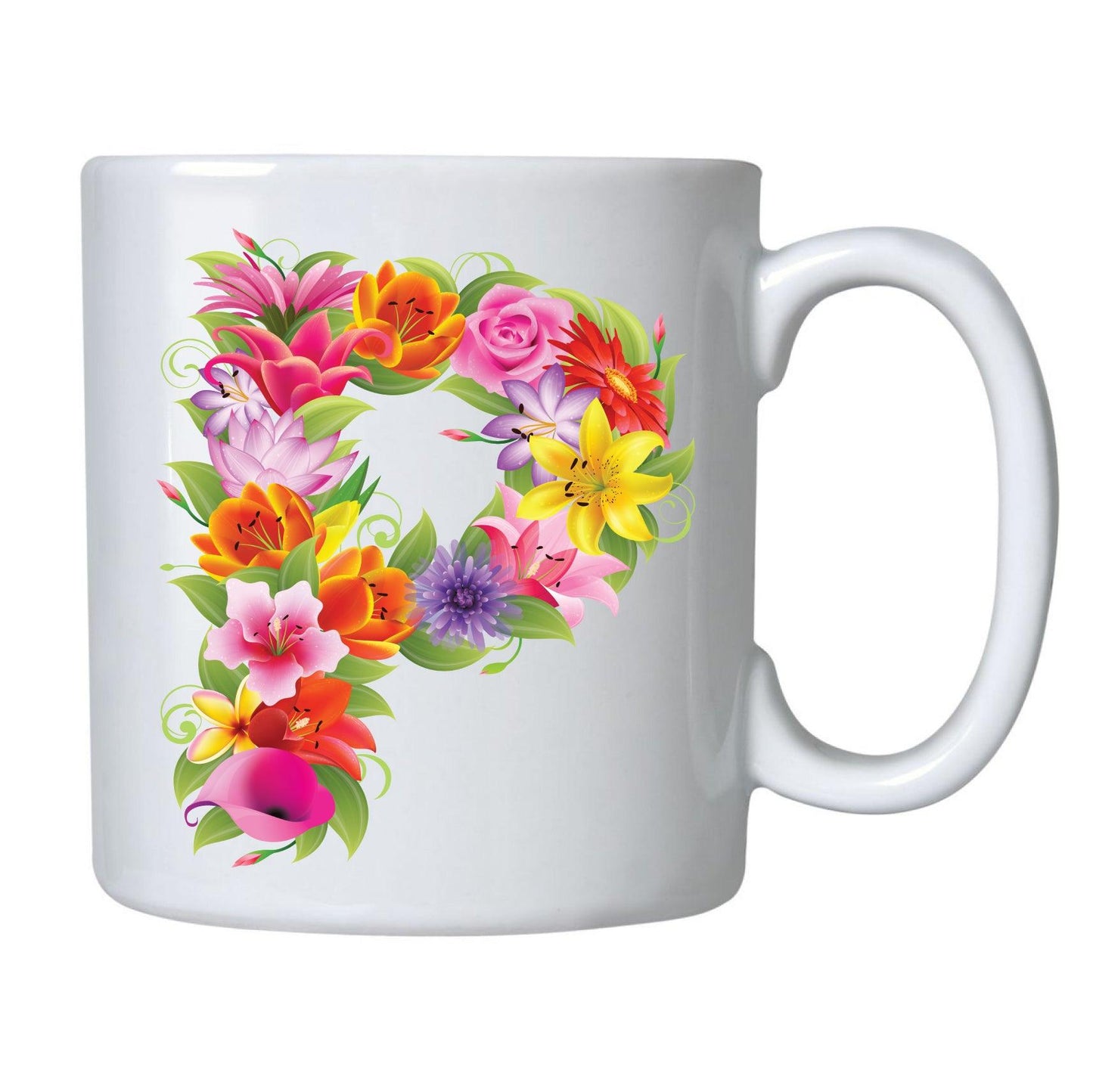 CANECAS LETRAS FLORES - Cucawik