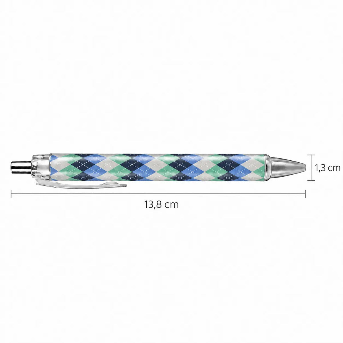 Caneta Esferográfica Argyle Azul Verde | Cucawik