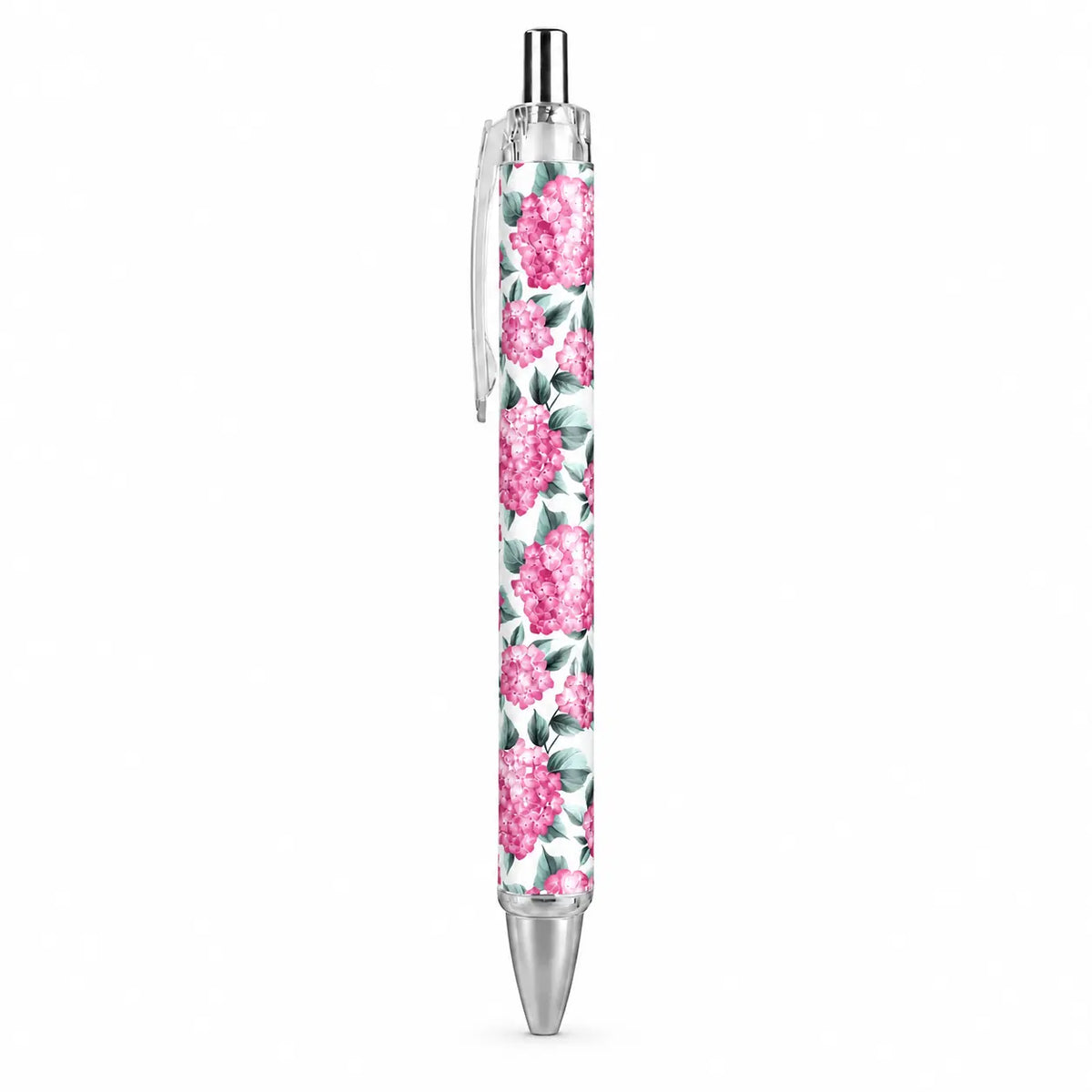 Caneta Esferográfica Hortênsias Rosa | Cucawik
