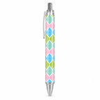 Caneta Esferográfica Ikat Pastel Rosa Verde Azul | Cucawik