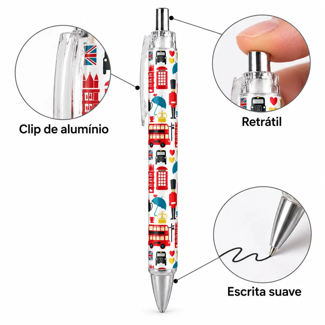 Caneta Esferográfica Londres Icónica | Cucawik