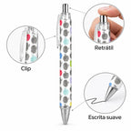 Caneta Esferográfica Maçãs Coloridas | Cucawik