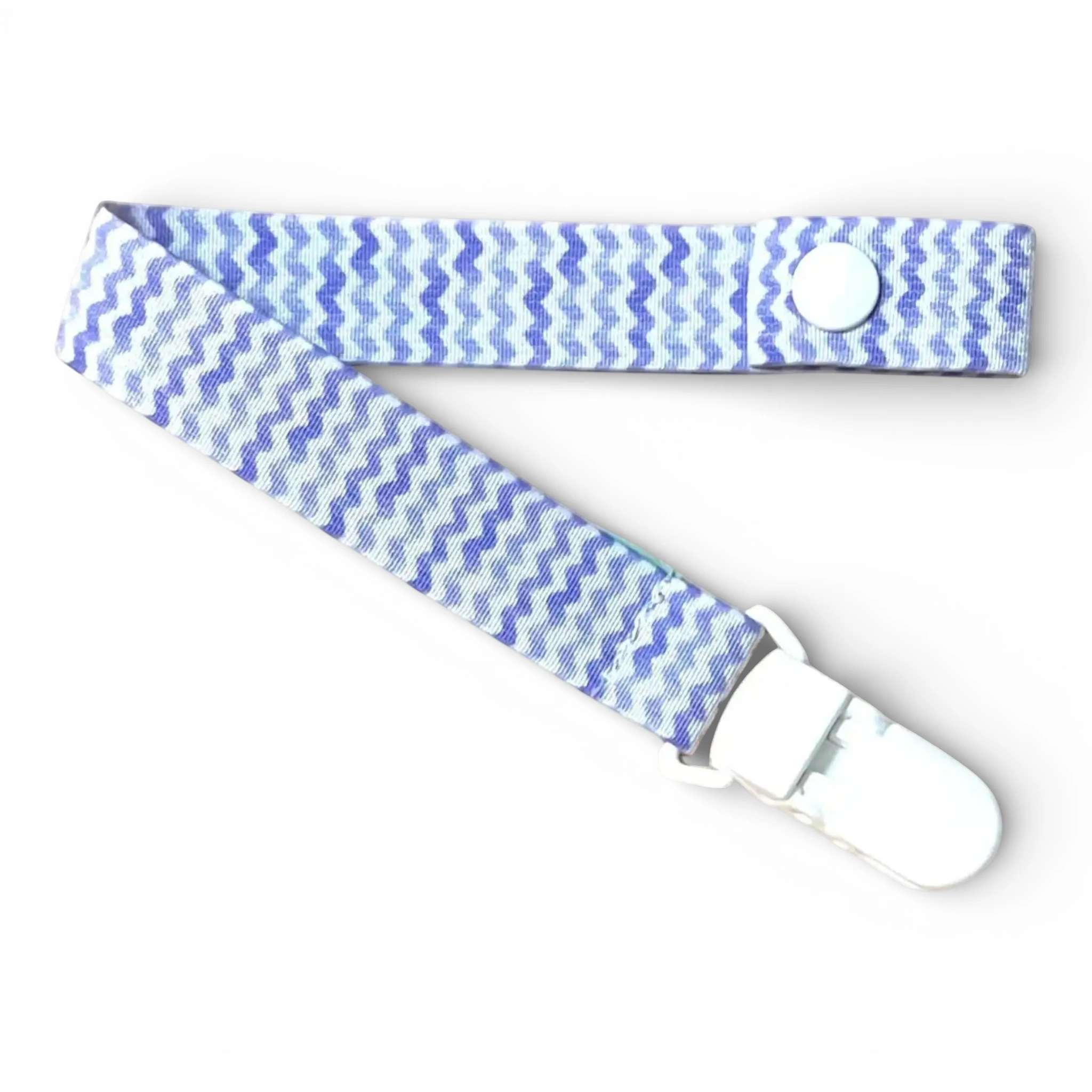 Fita de Chucha Baby Chevron Roxo Aguarela