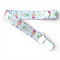 Fita de Chucha Baby Infantil Peixes Rosa Verde Roxo