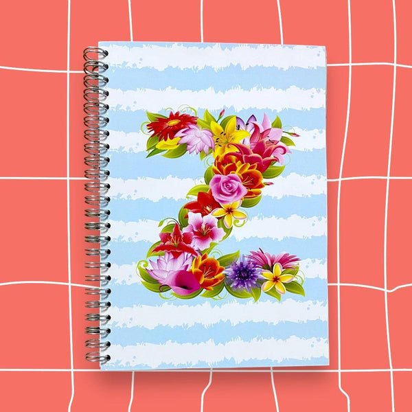 CADERNOS LETRAS FLORES - Cucawik
