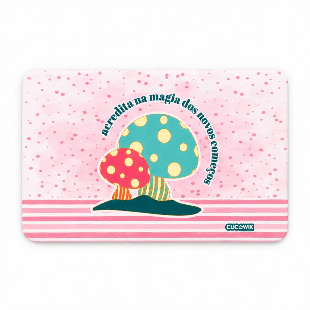 Íman Rectangular com Frase "Acredita na Magia dos Novos Começos"