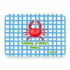 Íman Rectangular com Frase "Feeling Crabby? Hugs!"