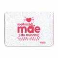 Íman Rectangular com Frase "Melhor Mãe do Mundo"