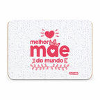 Íman Rectangular com Frase "Melhor Mãe do Mundo"