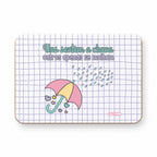 Íman Rectangular com Frase "Uns Sentem a Chuva, Outros Apenas se Molham"