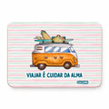 Íman Rectangular com Frase "Viajar é Cuidar da Alma"