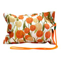 Almofada de Praia Impermeável Sunday Tulipas Laranja Creme