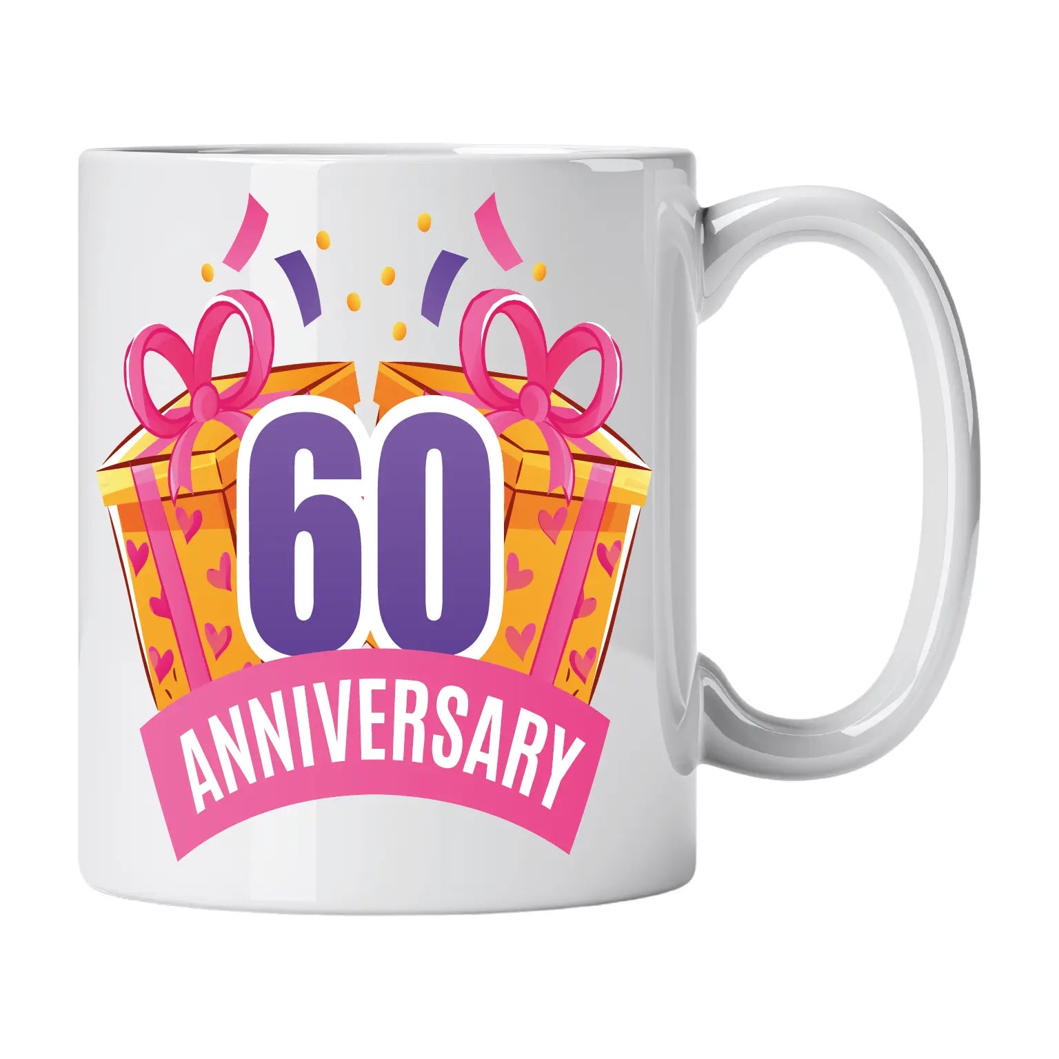 Caneca de Cerâmica 60 Anos de Aniversário | Cucawik