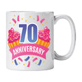 Caneca de Cerâmica 70 Anos de Aniversário | Cucawik