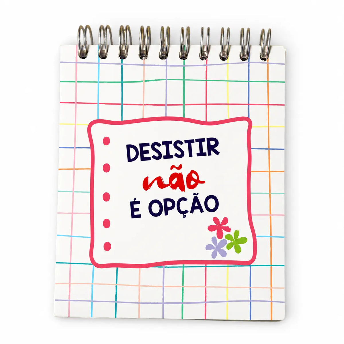 Bloco Argolas Liso "Desistir Não é Opção"