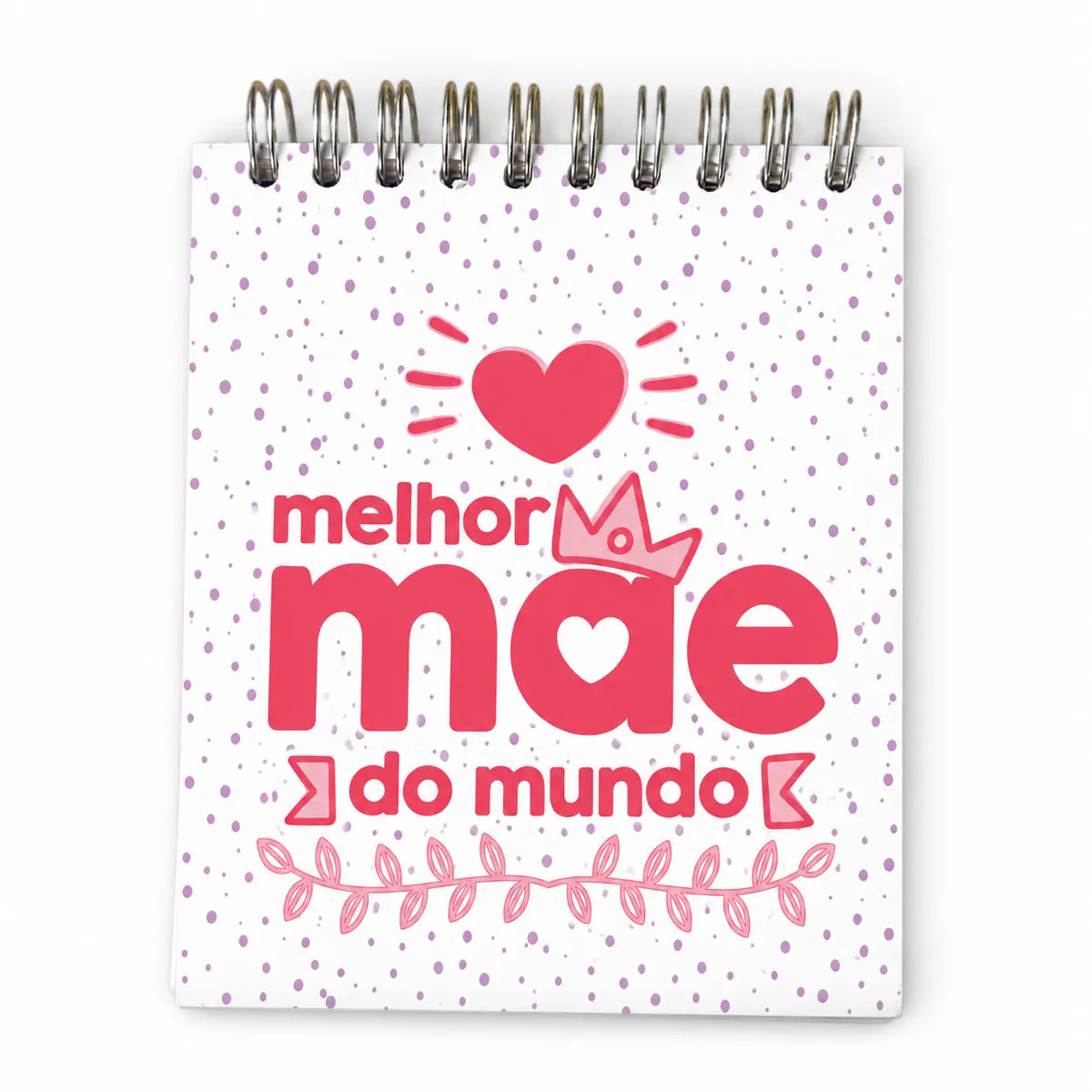 Bloco Argolas Liso "Melhor Mãe do Mundo"
