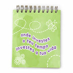 Bloco Argolas Liso "Onde Investes O Teu Tempo Investe A Tua Vida"