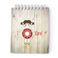 Bloco de Argolas Liso "I Donut Care" com 50 Folhas | Cucawik