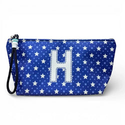 Necessaire Grande Impermeável Alex Azul Letra H | Cucawik