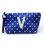 Necessaire Grande Impermeável Alex Azul Letra V | Cucawik