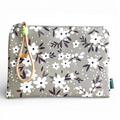 Bolsa Média Impermeável Cacau Margaridas Verde Cinzento | Cucawik