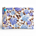 Bolsa Média Impermeável Cacau Hortênsias Azuis | Cucawik