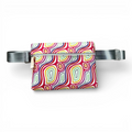 Bolsa de Cintura Impermeável Flower Abstrato Orgânico Ondulado