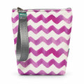 Bolsa Isotérmica para Snacks Chevron Rosa Aguarela
