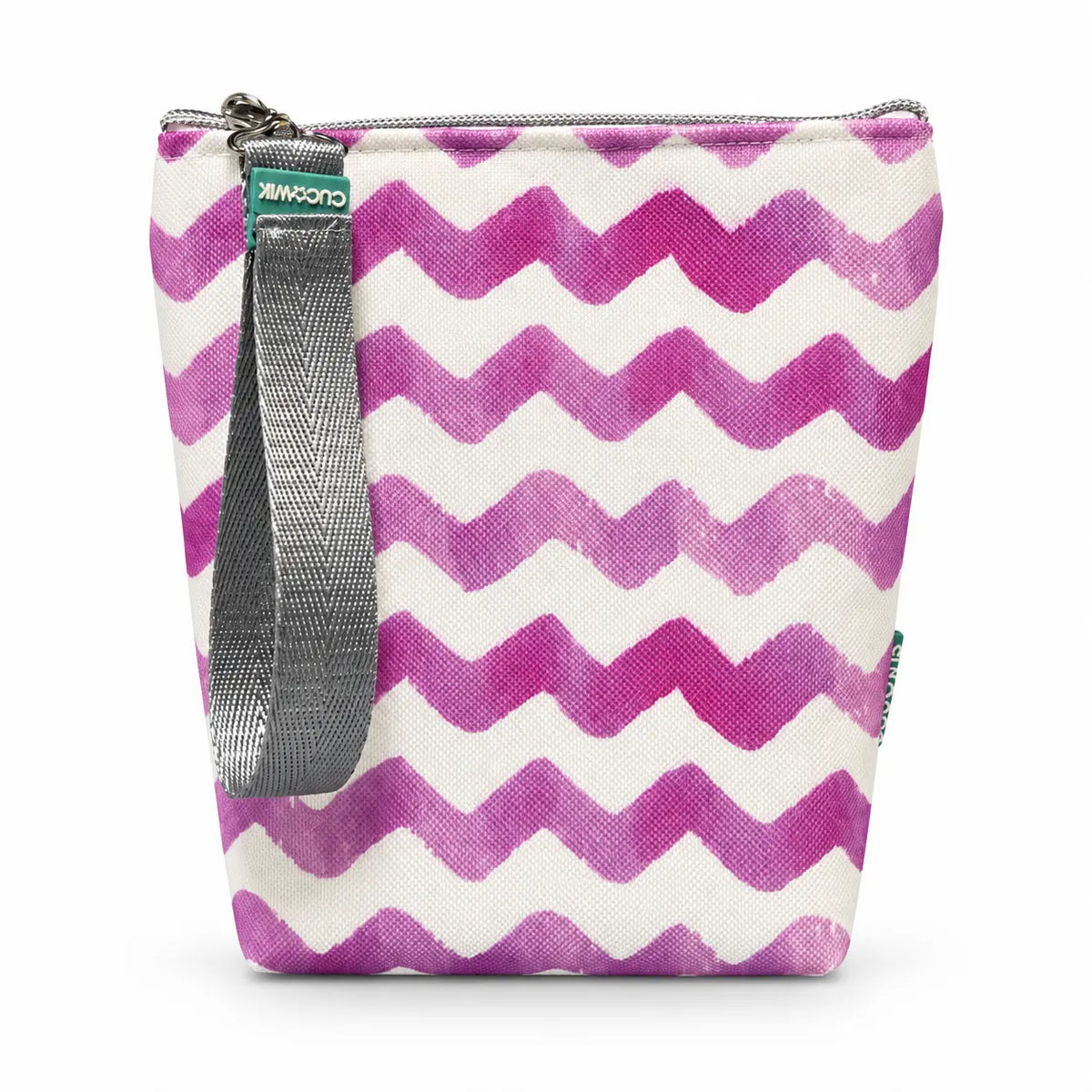 Bolsa Isotérmica para Snacks Chevron Rosa Aguarela