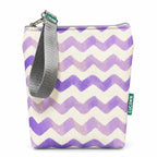 Bolsa Isotérmica para Snacks Chevron Roxo Aguarela