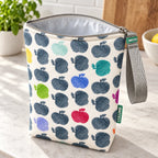Interior da bolsa isotérmica para snacks Maçãs Coloridas – TPU impermeável