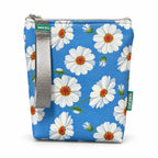 Bolsa Isotérmica para Snacks Margaridas Fundo Azul Claro
