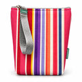 Bolsa Isotérmica para Snacks Riscas Coloridas Rosa