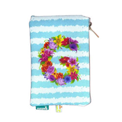 Necessaire Estojo Poppy com Letra G de Flores | Cucawik