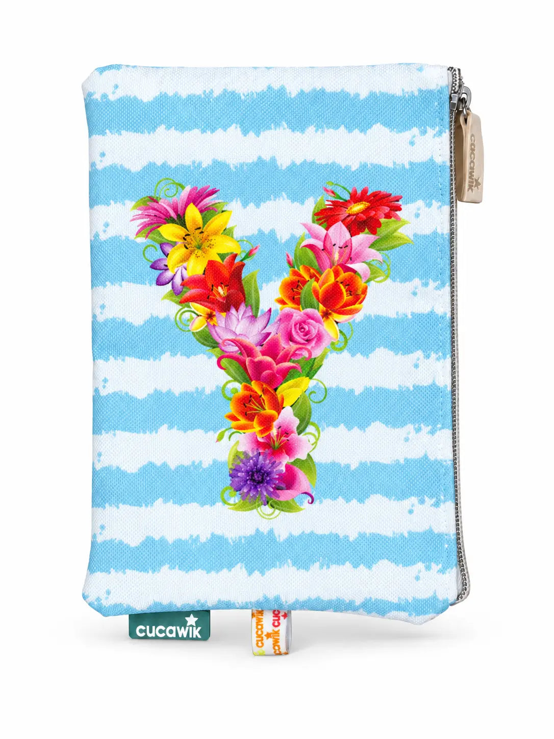 Necessaire Estojo Poppy com Letra Y de Flores | Cucawik