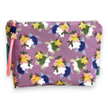 Bolsa Grande Impermeável Gal Tartarugas e Flores Tropical Lilás | Cucawik