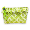 Bolsa Maggy Grande Impermeável com Folho Quatrefoil Verde | Cucawik