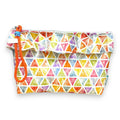 Bolsa Maggy Grande Impermeável com Folho Triângulos Coloridos Pastel | Cucawik