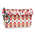 Bolsa Maggy Grande Impermeável com Folho Ikat Losangos Multicor | Cucawik
